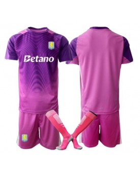 Billige Fotballdrakt Aston Villa Keeper Replika Tredjedraktsett Barn 2025-26 Kortermet (med bukser)